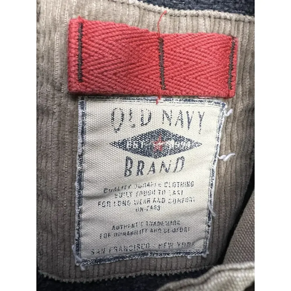 Old Navy Work Wear Canvas Chore Barn Utility Jacket Lined Fleece Youth Size 7